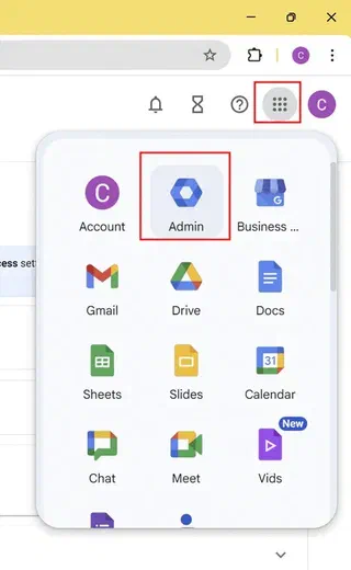 Google Workspace Admin Console